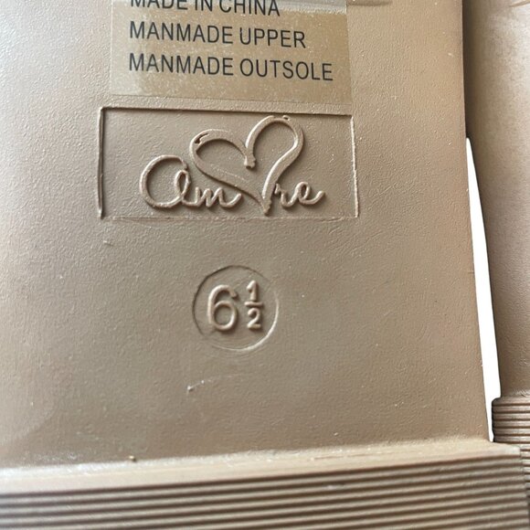 Amore Mayte Black Leather Sandals Size 65M Flat Slide Summer Comfort Shoe - Picture 2 of 8